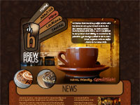 Brew Haus Cafe example website