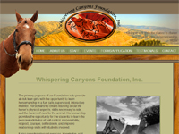 Whispering Canyons Foundation Inc Website